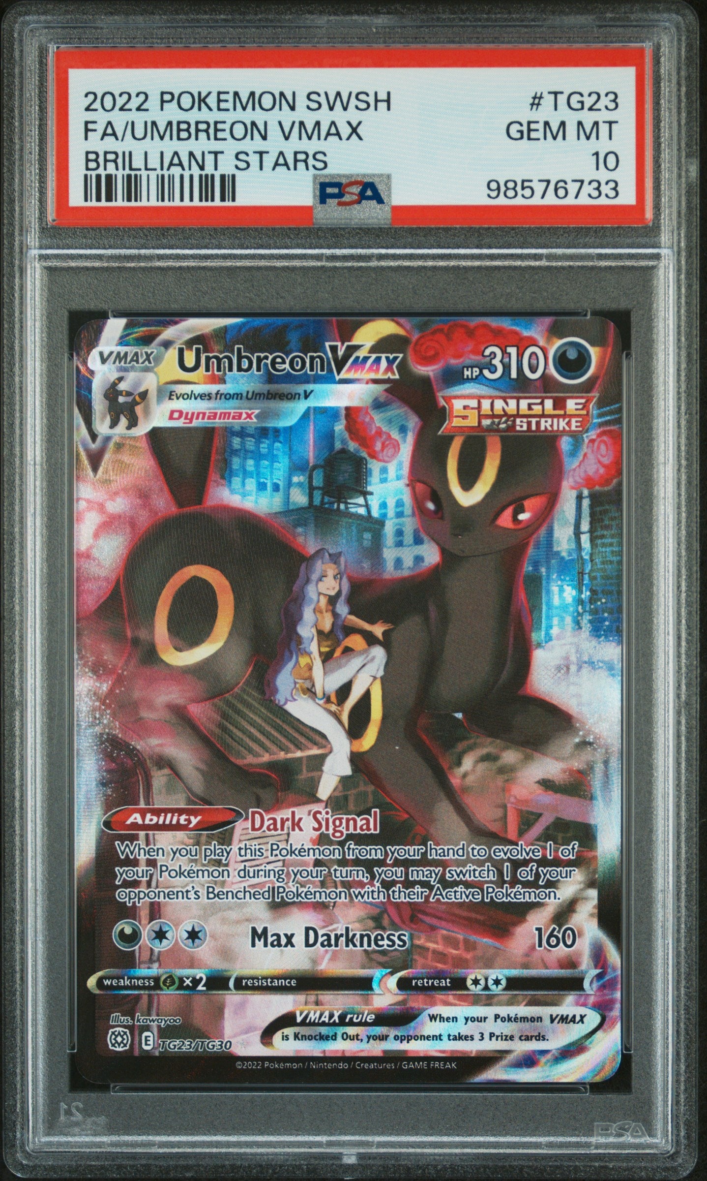 Umbreon VMax Brilliant Stars PSA 10 #98576733