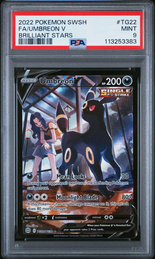 Umbreon V Brilliant Stars PSA 9 #113253383