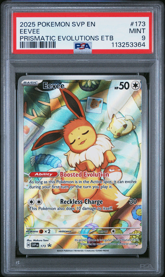 Eevee Black Star Promo PSA 9 #113253364