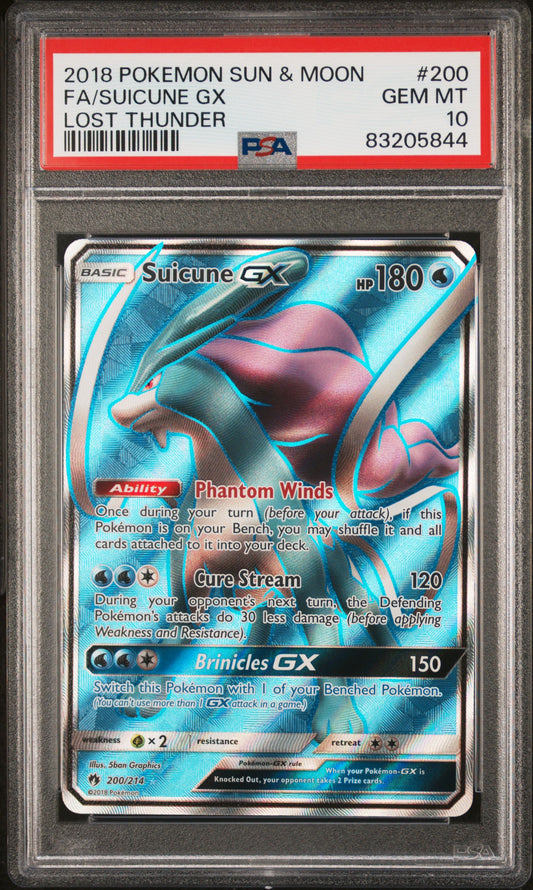 Suicune Lost Thunder PSA 10 #83205844