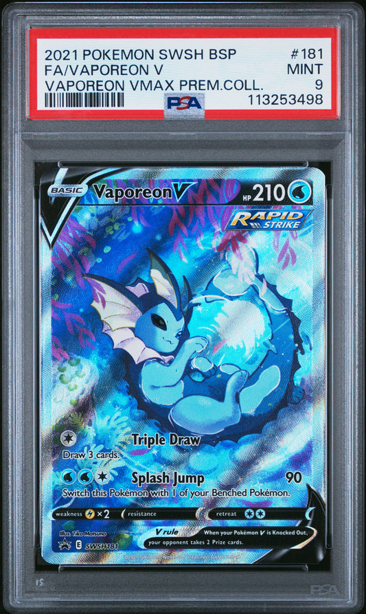 Vaporeon Black Star Promo PSA 9 #113253498