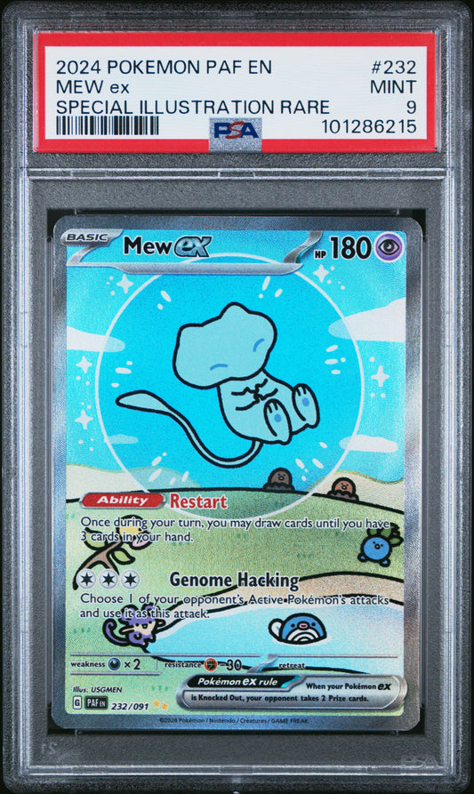 Mew Paldean Fates PSA 9 #101286215
