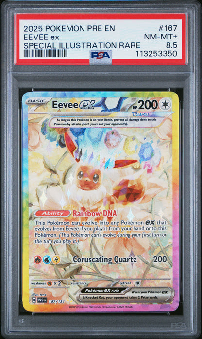 Eevee Prismatic Evolutions PSA 8.5 #113253350