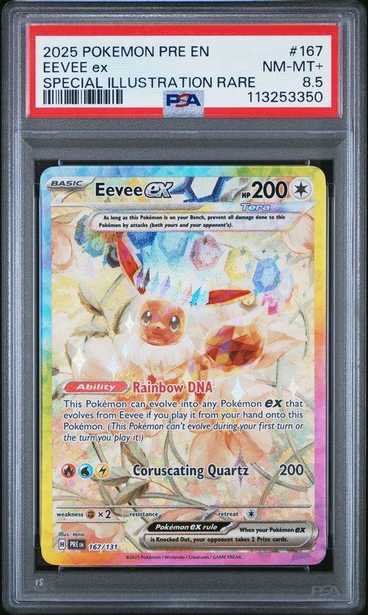 Eevee Prismatic Evolutions PSA 8.5 #113253350