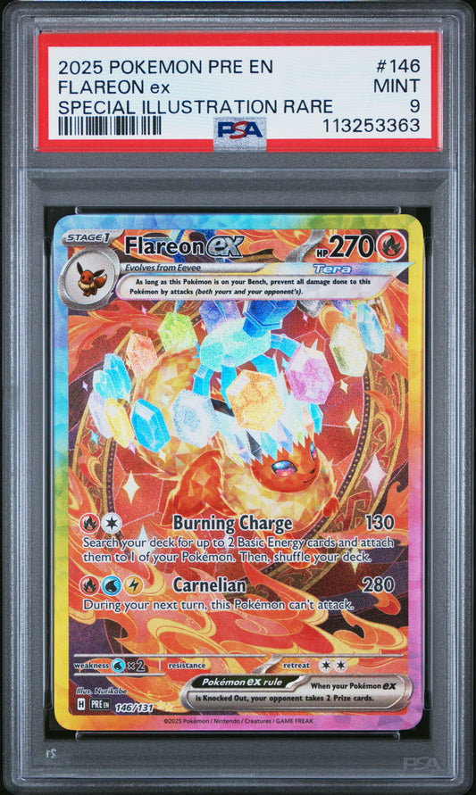 Flareon Prismatic Evolutions PSA 9 #113253363
