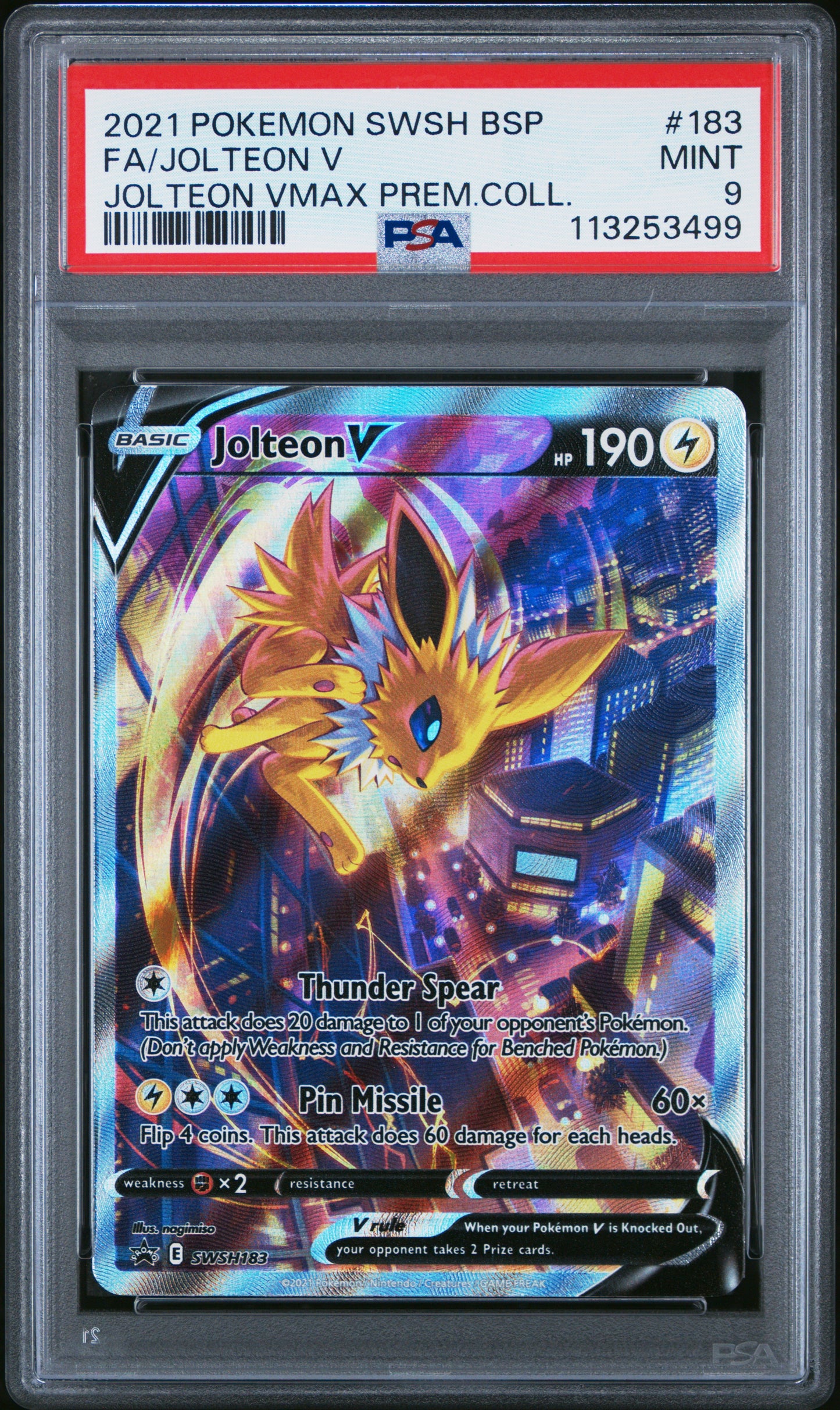 Jolteon Black Star Promo PSA 9 #113253499