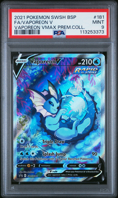Vaporeon Black Star Promo PSA 9 #113253373
