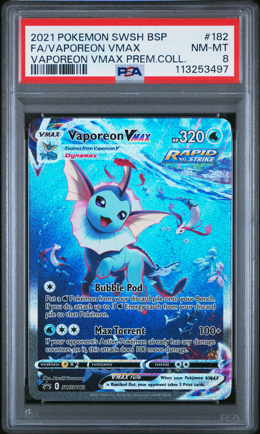 Vaporeon Black Star Promo PSA 8 #113253497
