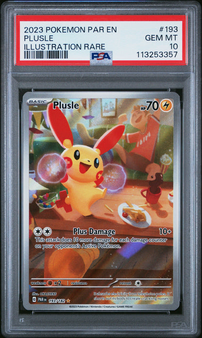Plusle PARADOX RIFT PSA 10 #113253357