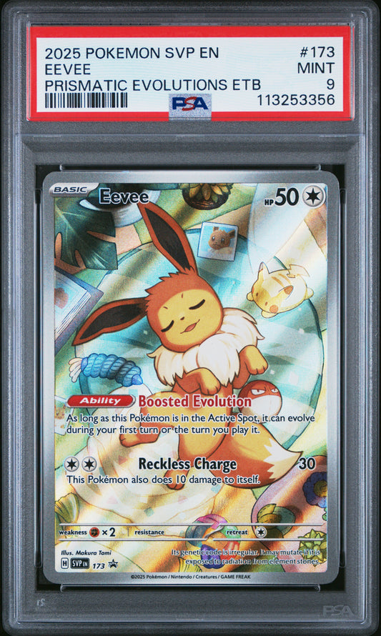 Eevee Black Star Promo PSA 9 #113253356
